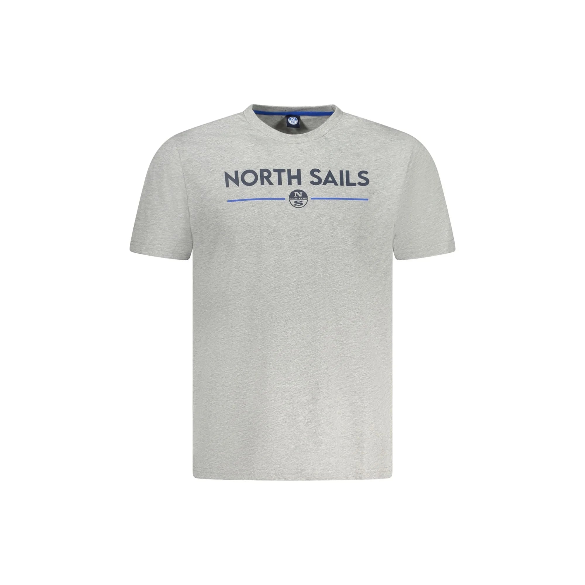 North Sails T-Shirt Maniche Corte Uomo Grigia Stampa Logo Grigio - foto prodotto